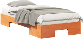 vidaXL Σκελετός Κρεβατιού Καφέ 100 x 200 cm