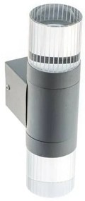 Απλίκα Φωτιστικό Τοίχου UP-DOWN IP44 LED 4W 3000K CLETO Γκρι HA5504A ACA-HA5504A-Γκρι HA5504A