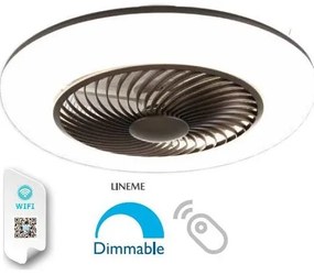 Ανεμιστήρας Οροφής DC 45W LED 1070 RPM Cierzo LINEME-02-00179-Καφέ 02-00179