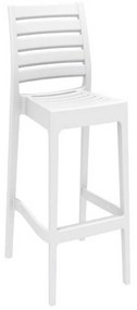 Σκαμπό Μπαρ Ares White 20-0344 45Χ51Χ108cm Siesta Polypropylene