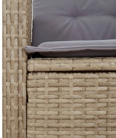 Σετ Τραπεζαρίας Κήπου 3 τεμ. Μικτό Μπεζ Συνθ. Ρατάν &amp; Μαξιλάρια 3212822