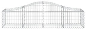 vidaXL Συρματοκιβώτια Τοξωτά 18 τεμ. 200x50x40/60 εκ. Γαλβαν. Ατσάλι