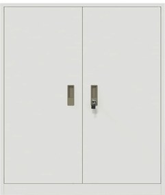 vidaXL Ντουλάπι αποθήκευσης Λευκός 90 x 40 x 105 cm Ατσάλι