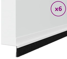 vidaXL Αυτοκόλλητες σφραγίδες πόρτας 6 pcs Λευκό 100 cm