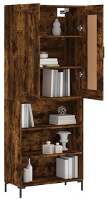 vidaXL Ντουλάπι Καπνιστή Δρυς 69,5x34x180 εκ. από Επεξεργασμένο Ξύλο