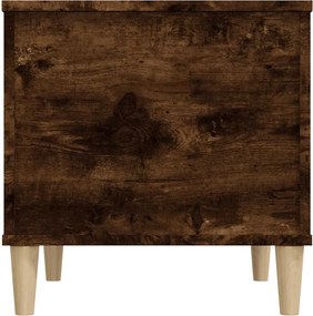 vidaXL Τραπεζάκι Σαλονιού Καπνιστή Δρυς 60x44,5x45 εκ. Επεξ. Ξύλο