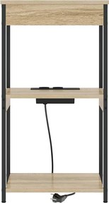 vidaXL Κομοδίνο Δρύς Sonoma 41 x 31 x 76 εκ. Επεξεργασμένο ξύλο