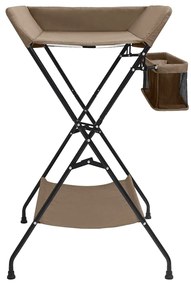 vidaXL Αλλαξιέρα Μωρού Taupe Σιδερένια