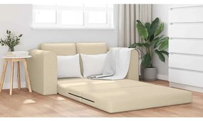 vidaXL Κρεβάτι καναπές Κρεμ 148 x 71 x 83 εκ. ύφασμα