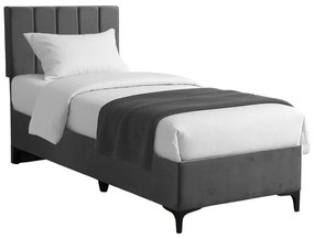 Intrahome Κρεβάτι Moega Intrahome ύφασμα σε ανθρακί απόχρωση 90x200εκ | SKU: INTRAPA-434111126