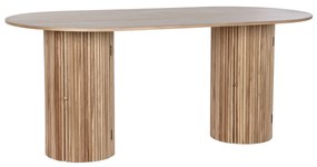 Τραπεζαρία Home ESPRIT Φυσικό Ξυλο παουλόβνια Ξύλο MDF 180 x 90 x 75 cm