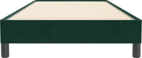 vidaXL Box Spring κρεβάτι χωρίς στρώμα σκούρο πράσινο 90x220 cm