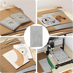 vidaXL Διακοσμητικά Πάνελ 50 pcs Σκυρόδεμα Γκρι 40 x 60 x 0.27 εκ