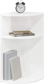vidaXL End Table Υψηλής γυαλάδας λευκό 29,6 x 29,6 x 60 εκ