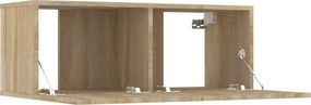 vidaXL Έπιπλα Τηλεόρασης 2 τεμ. Sonoma Δρυς 80x30x30 εκ. Επεξ. Ξύλο