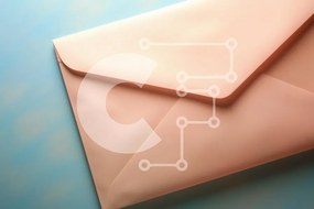 Intra Συλλεκτικό Ξύλινο Παζλ Plywood 4mm - Απαλός ροζ φάκελος σε μπλε φόντο Σε Ξύλινο Κουτί - Διαστάσεις: 10x10 cm – 25 κομμάτια