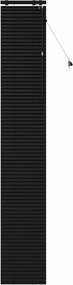 vidaXL Βενετσιάνικη Σκίαση Μαύρο 50 x 250 εκ. 35 mm