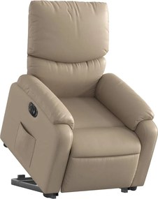 vidaXL Πολυθρόνα Ηλεκ.Ανακλινόμενη με Ανύψωση Συνθ. Δέρμα