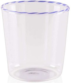 Ποτήρι Νερού 280TMA1995 8x8x12cm 300ml Clear-Blue Hermia Γυαλί