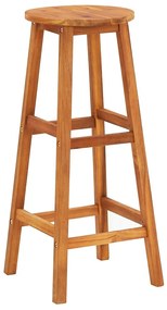 vidaXL Σκαμπό Μπαρ 2 τεμ. από Μασίφ Ξύλο Ακακίας