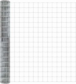 vidaXL Τεντώτο με στήριγμα Ασημί 1,4 x 10 m Ατσάλι