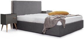 Επενδυμένο Κρεβάτι Ritz-Gkri-110 x 200-Χωρίς μηχανισμό ανύψωσης