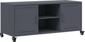 vidaXL Έπιπλο Τηλεόρασης Ανθρακί 100,5x39x43,5εκ. Ατσάλι