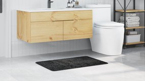 vidaXL Πατάκι Μπάνιου Ορθογώνιο Σκοτεινό Γκρι 60x90 εκ. Πολυπροπυλένιο Αντιολισθητικό