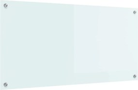 vidaXL Πλάτη κουζίνας Γάλα 100 x 50 cm σκληρυμένο γυαλί