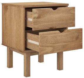 vidaXL Κομοδίνο OTTA 45x39x57 εκ. από Μασίφ Ξύλο Πεύκου