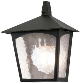 Φανάρι Απλίκα Φωτιστικό Τοίχου 1xE27 Μαύρο IP23 28cm York BL15-BLACK Elstead Lighting-BL15-BLACK-Μαύρο BL15-BLACK