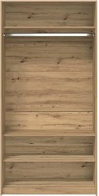 vidaXL Ντουλάπα Τεχνίτης Δρυς 100x50x200 εκ Επεξεργασμένο Ξύλο