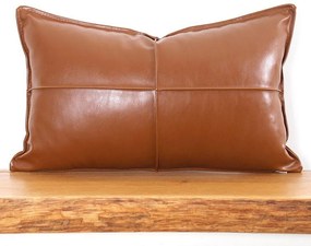 Μαξιλάρι Διακοσμητικό (Με Γέμιση) Dobsett v2 210FLF1117 Camel Aberto Design 58x33 Τεχνόδερμα