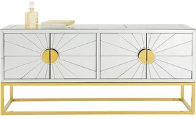 Μπουφές Queen Καθρέφτης Γυαλί καθρέφτης  162x40x77εκ - Χρυσό