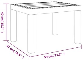 ΤΡΑΠΕΖΙ ΚΗΠΟΥ ΛΕΥΚΟ 59 X 47 X 40 ΕΚ. ΠΟΛΥΠΡΟΠΥΛΕΝΙΟ 364728