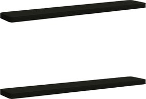 vidaXL Μαξιλάρια Πάγκου 2 Τεμαχίων VUGHT 2 pcs 100% Πολυεστέρας Μαύρο