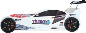 Κρεβάτι παιδικό Turbo-Λευκό - 109.00Χ215.00Χ73.00cm