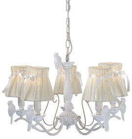 Φωτιστικό Οροφής Πολύφωτο Aca Ekavi EG166085PW White Gold