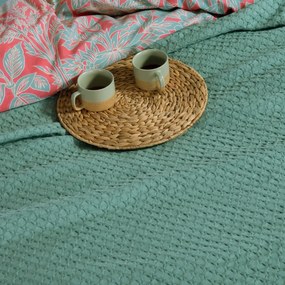 Κουβέρτα Πικέ Υπέρδιπλη (230x240) Nef-Nef Homeware Elmer Deep Green