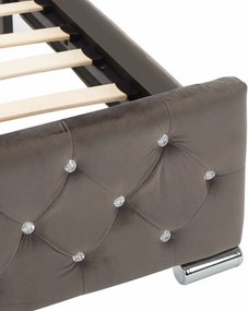 vidaXL Πλαίσιο Κρεβατιού Γκρι 120x200 εκ. Υφασμάτινο