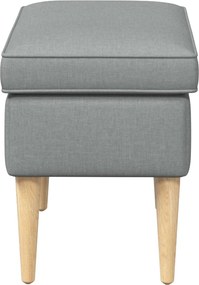 vidaXL Πολυθρόνα Ποδιών Ανοιχτό γκρι 55 x 35 x 41 εκ Πολυεστέρας