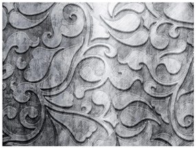 Φωτοταπετσαρία - Silver background with floral pattern 250x193