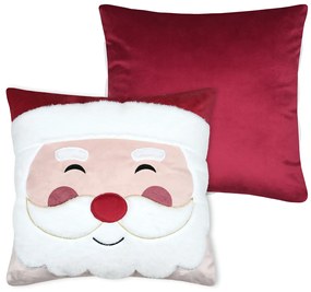 Χριστουγεννιάτικο Μαξιλάρι Βελουτέ (45x45) S-F Hohoho Rouge C1D832001