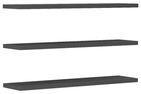 Ραφιέρα τοίχου Divar ανθρακί 60x14.5x1.8εκ Υλικό: CHIPBOARD - MELAMINE 230-000053