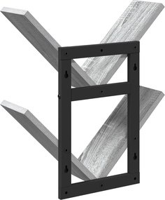 vidaXL Ράφι Τοίχου 2 pcs Γκρι Sonoma 43 x 15 x 47 εκ