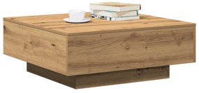 vidaXL Τραπέζι Σαλονιού Χειροποίητο Δρυός 80x80x31 εκ. Κατασκευασμένο Ξύλο