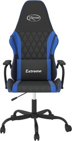 vidaXL Καρέκλα Gaming Μαύρο/Μπλε από Συνθετικό Δέρμα
