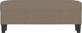 vidaXL Πάγκος Taupe 100x35x41 εκ. Υφασμάτινος
