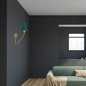 Απλίκα Τοίχου Victoria με καπέλο Μπρονζέ