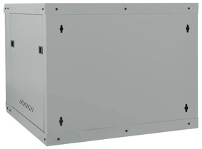 vidaXL Ντουλάπα δικτύου με αποθήκευση Γκρι 60 x 60 x 50 εκ Ατσάλι